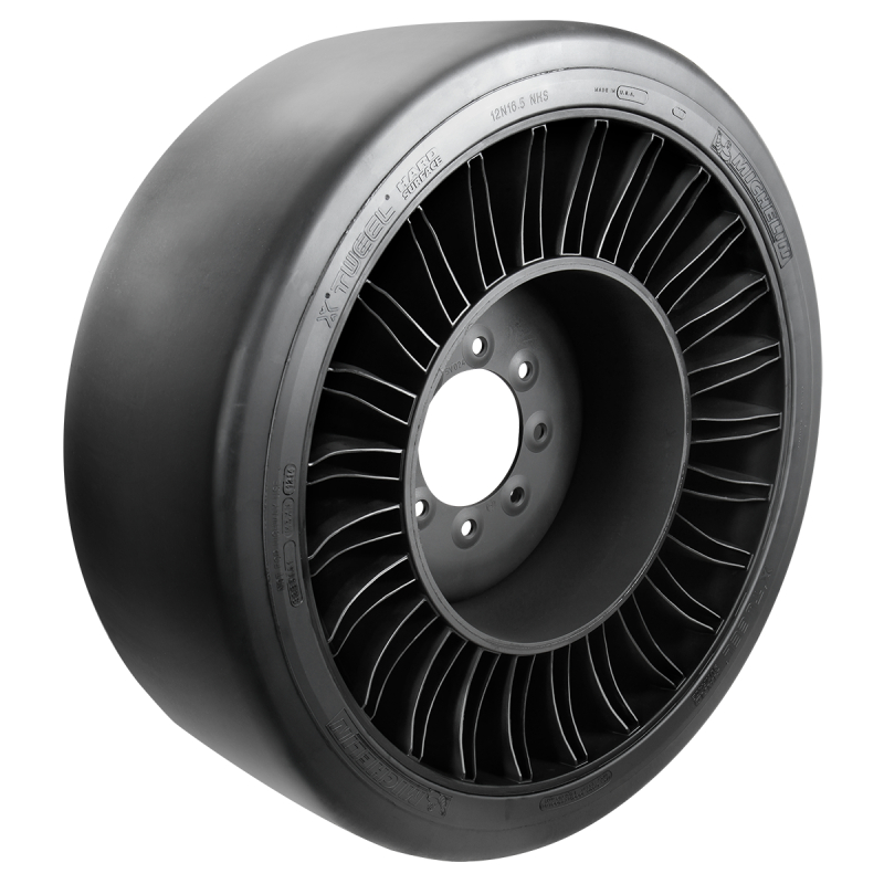 Hard Surface Skid Steer Airless Radial Tire Readily Available From Michelin Tweel Technologies